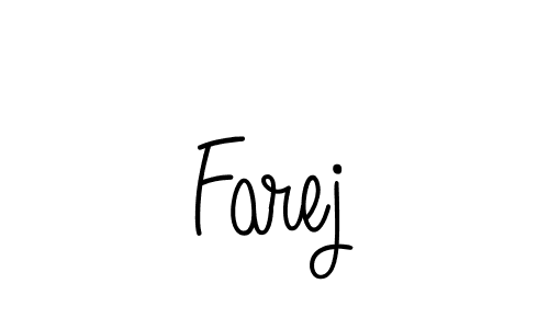 Once you've used our free online signature maker to create your best signature Angelique-Rose-font-FFP style, it's time to enjoy all of the benefits that Farej name signing documents. Farej signature style 5 images and pictures png