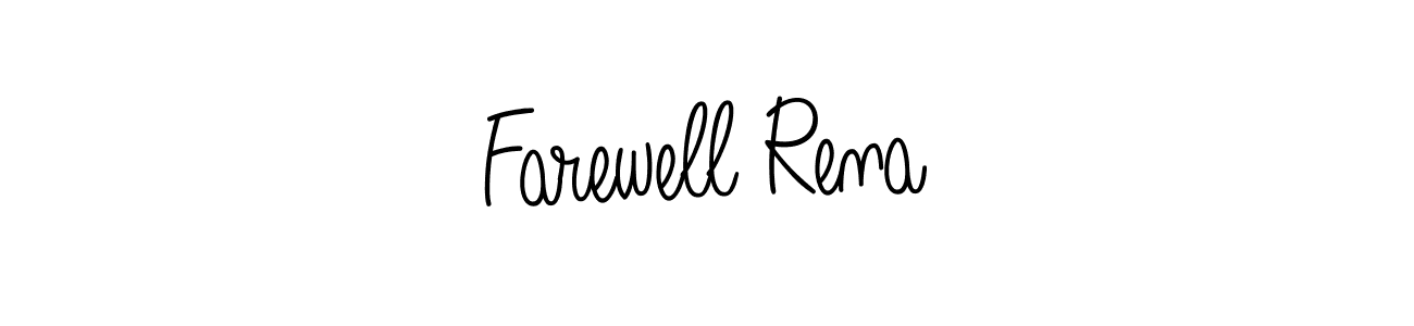 It looks lik you need a new signature style for name Farewell Rena. Design unique handwritten (Angelique-Rose-font-FFP) signature with our free signature maker in just a few clicks. Farewell Rena signature style 5 images and pictures png