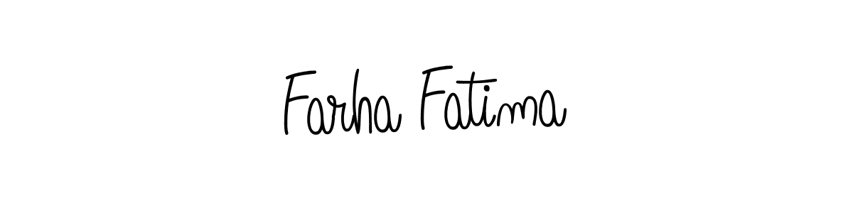 How to make Farha Fatima signature? Angelique-Rose-font-FFP is a professional autograph style. Create handwritten signature for Farha Fatima name. Farha Fatima signature style 5 images and pictures png