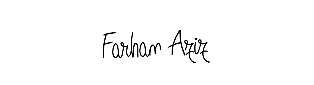 Angelique-Rose-font-FFP is a professional signature style that is perfect for those who want to add a touch of class to their signature. It is also a great choice for those who want to make their signature more unique. Get Farhan Aziz name to fancy signature for free. Farhan Aziz signature style 5 images and pictures png