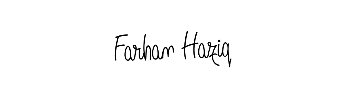 How to Draw Farhan Haziq signature style? Angelique-Rose-font-FFP is a latest design signature styles for name Farhan Haziq. Farhan Haziq signature style 5 images and pictures png