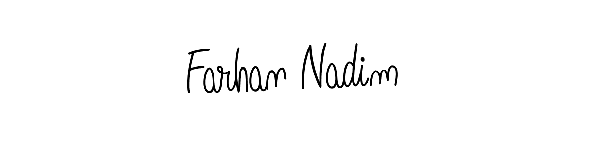 Make a short Farhan Nadim signature style. Manage your documents anywhere anytime using Angelique-Rose-font-FFP. Create and add eSignatures, submit forms, share and send files easily. Farhan Nadim signature style 5 images and pictures png