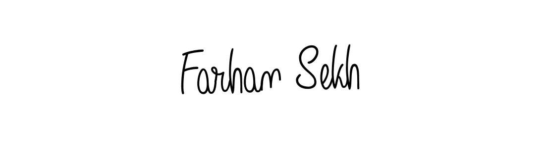 Farhan Sekh stylish signature style. Best Handwritten Sign (Angelique-Rose-font-FFP) for my name. Handwritten Signature Collection Ideas for my name Farhan Sekh. Farhan Sekh signature style 5 images and pictures png