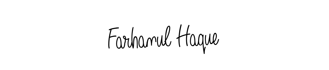 Design your own signature with our free online signature maker. With this signature software, you can create a handwritten (Angelique-Rose-font-FFP) signature for name Farhanul Haque. Farhanul Haque signature style 5 images and pictures png