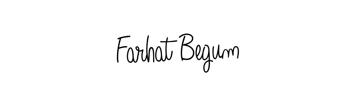 Make a short Farhat Begum signature style. Manage your documents anywhere anytime using Angelique-Rose-font-FFP. Create and add eSignatures, submit forms, share and send files easily. Farhat Begum signature style 5 images and pictures png