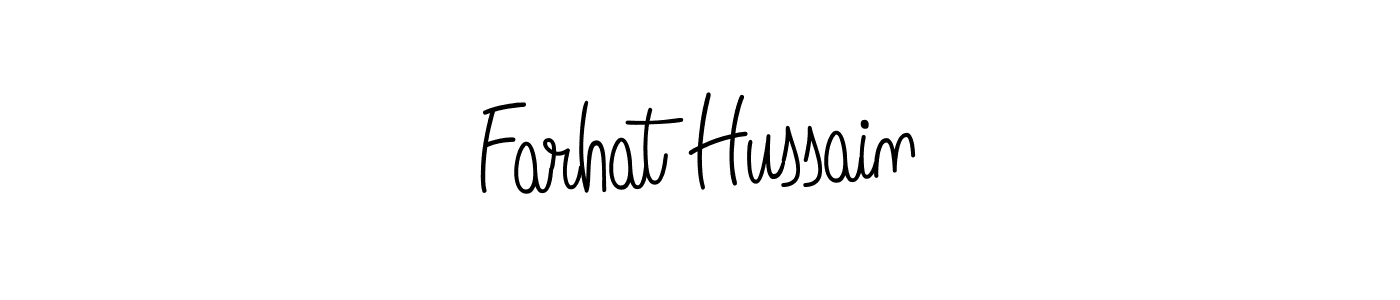 How to Draw Farhat Hussain signature style? Angelique-Rose-font-FFP is a latest design signature styles for name Farhat Hussain. Farhat Hussain signature style 5 images and pictures png