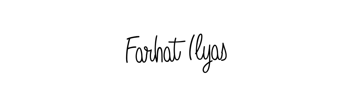 Design your own signature with our free online signature maker. With this signature software, you can create a handwritten (Angelique-Rose-font-FFP) signature for name Farhat Ilyas. Farhat Ilyas signature style 5 images and pictures png