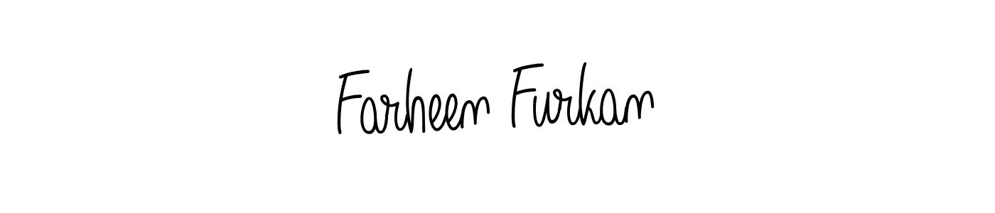 This is the best signature style for the Farheen Furkan name. Also you like these signature font (Angelique-Rose-font-FFP). Mix name signature. Farheen Furkan signature style 5 images and pictures png