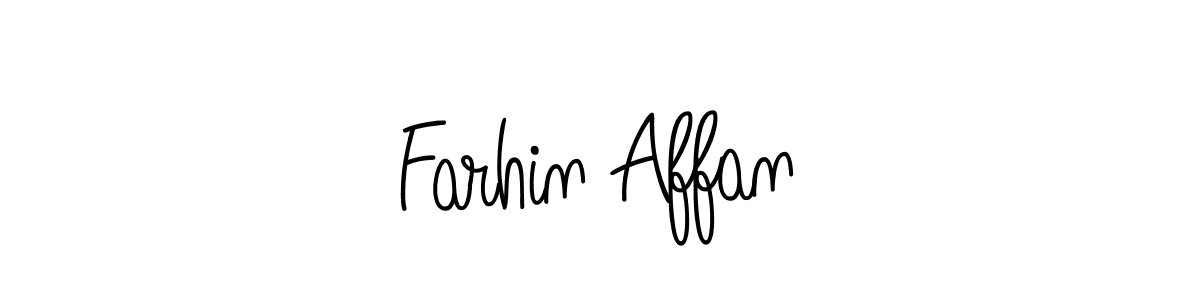 How to make Farhin Affan signature? Angelique-Rose-font-FFP is a professional autograph style. Create handwritten signature for Farhin Affan name. Farhin Affan signature style 5 images and pictures png