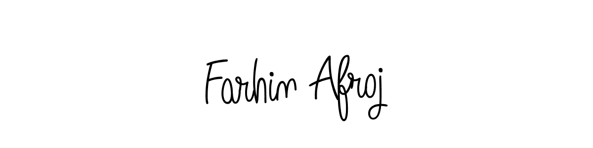 Make a beautiful signature design for name Farhin Afroj. Use this online signature maker to create a handwritten signature for free. Farhin Afroj signature style 5 images and pictures png