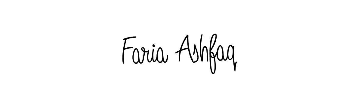 Create a beautiful signature design for name Faria Ashfaq. With this signature (Angelique-Rose-font-FFP) fonts, you can make a handwritten signature for free. Faria Ashfaq signature style 5 images and pictures png