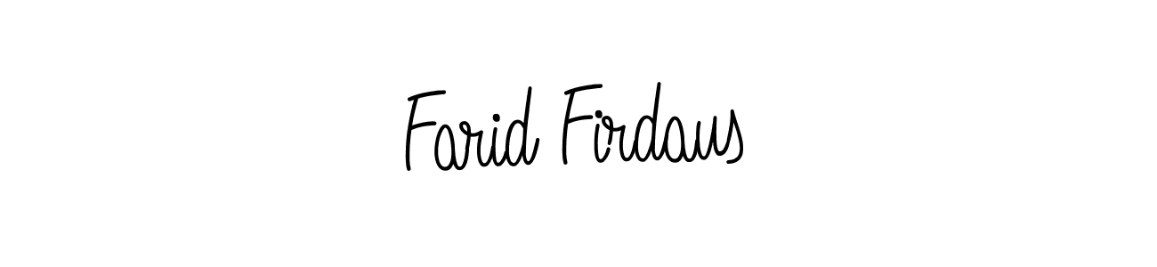 It looks lik you need a new signature style for name Farid Firdaus. Design unique handwritten (Angelique-Rose-font-FFP) signature with our free signature maker in just a few clicks. Farid Firdaus signature style 5 images and pictures png