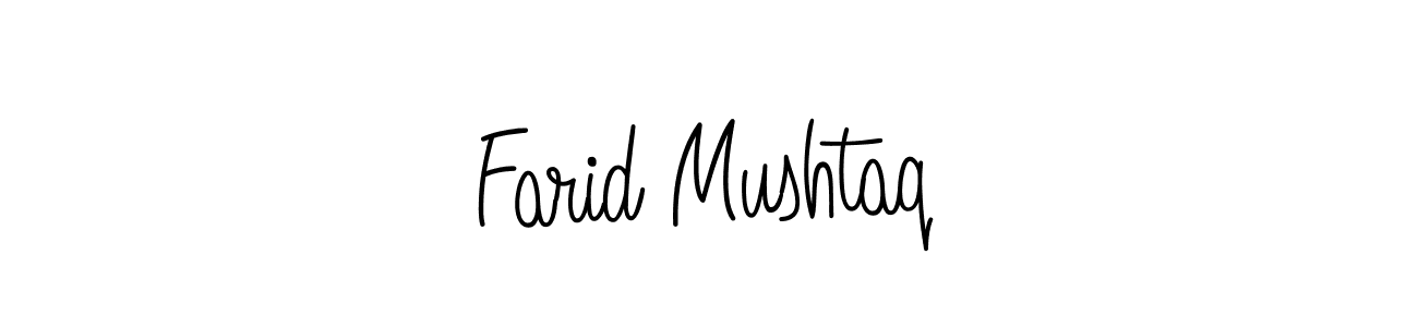 Make a beautiful signature design for name Farid Mushtaq. With this signature (Angelique-Rose-font-FFP) style, you can create a handwritten signature for free. Farid Mushtaq signature style 5 images and pictures png