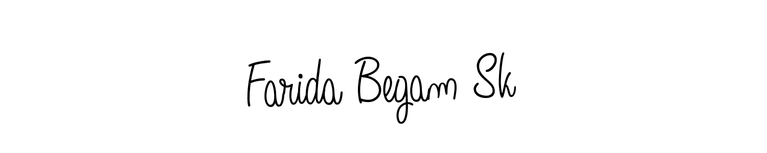 How to Draw Farida Begam Sk signature style? Angelique-Rose-font-FFP is a latest design signature styles for name Farida Begam Sk. Farida Begam Sk signature style 5 images and pictures png