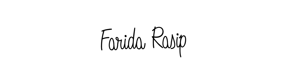 How to Draw Farida Rasip signature style? Angelique-Rose-font-FFP is a latest design signature styles for name Farida Rasip. Farida Rasip signature style 5 images and pictures png