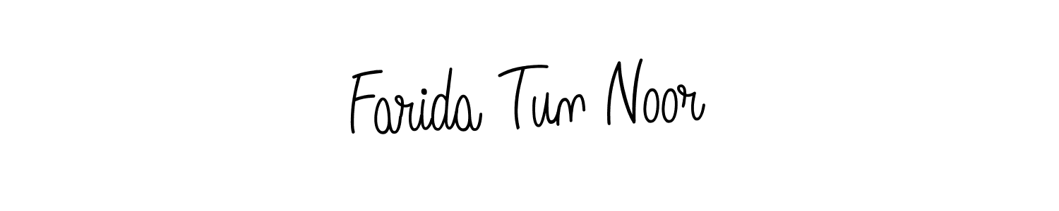 It looks lik you need a new signature style for name Farida Tun Noor. Design unique handwritten (Angelique-Rose-font-FFP) signature with our free signature maker in just a few clicks. Farida Tun Noor signature style 5 images and pictures png