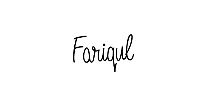 How to make Fariqul signature? Angelique-Rose-font-FFP is a professional autograph style. Create handwritten signature for Fariqul name. Fariqul signature style 5 images and pictures png