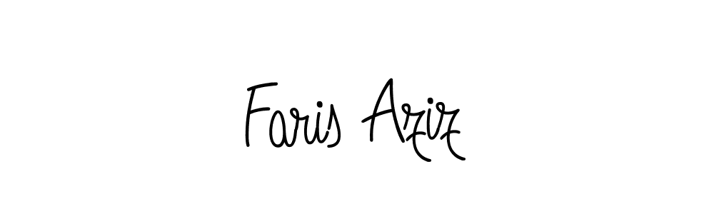 Best and Professional Signature Style for Faris Aziz. Angelique-Rose-font-FFP Best Signature Style Collection. Faris Aziz signature style 5 images and pictures png