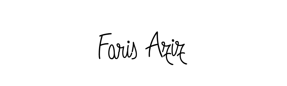 Angelique-Rose-font-FFP is a professional signature style that is perfect for those who want to add a touch of class to their signature. It is also a great choice for those who want to make their signature more unique. Get Faris Aziz name to fancy signature for free. Faris Aziz signature style 5 images and pictures png