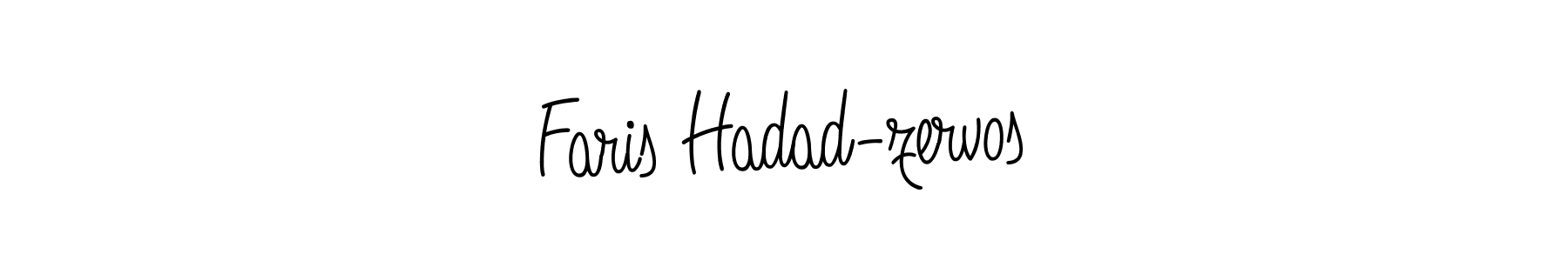 Once you've used our free online signature maker to create your best signature Angelique-Rose-font-FFP style, it's time to enjoy all of the benefits that Faris Hadad-zervos name signing documents. Faris Hadad-zervos signature style 5 images and pictures png