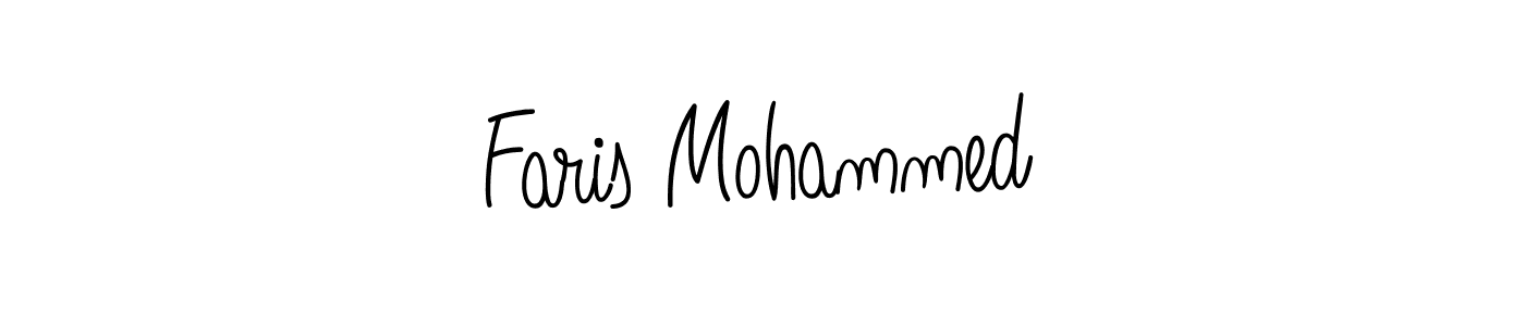 How to Draw Faris Mohammed signature style? Angelique-Rose-font-FFP is a latest design signature styles for name Faris Mohammed. Faris Mohammed signature style 5 images and pictures png