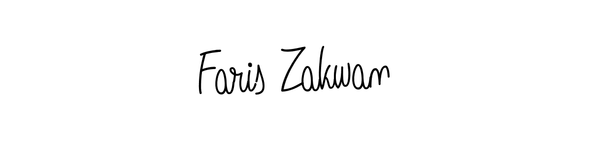 How to make Faris Zakwan name signature. Use Angelique-Rose-font-FFP style for creating short signs online. This is the latest handwritten sign. Faris Zakwan signature style 5 images and pictures png