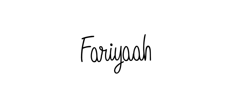 How to Draw Fariyaah signature style? Angelique-Rose-font-FFP is a latest design signature styles for name Fariyaah. Fariyaah signature style 5 images and pictures png