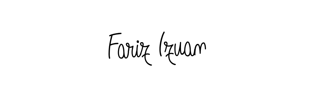 Angelique-Rose-font-FFP is a professional signature style that is perfect for those who want to add a touch of class to their signature. It is also a great choice for those who want to make their signature more unique. Get Fariz Izuan name to fancy signature for free. Fariz Izuan signature style 5 images and pictures png