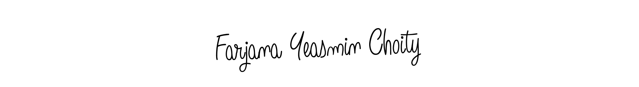 Make a beautiful signature design for name Farjana Yeasmin Choity. Use this online signature maker to create a handwritten signature for free. Farjana Yeasmin Choity signature style 5 images and pictures png