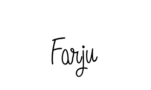 How to Draw Farju signature style? Angelique-Rose-font-FFP is a latest design signature styles for name Farju. Farju signature style 5 images and pictures png