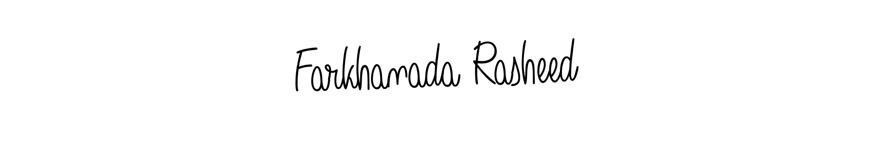 Similarly Angelique-Rose-font-FFP is the best handwritten signature design. Signature creator online .You can use it as an online autograph creator for name Farkhanada Rasheed. Farkhanada Rasheed signature style 5 images and pictures png