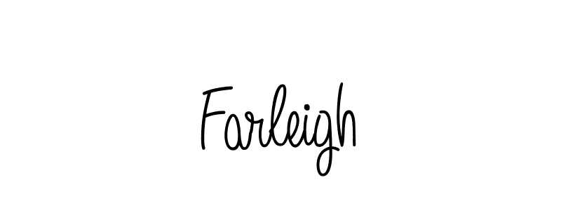 Use a signature maker to create a handwritten signature online. With this signature software, you can design (Angelique-Rose-font-FFP) your own signature for name Farleigh. Farleigh signature style 5 images and pictures png