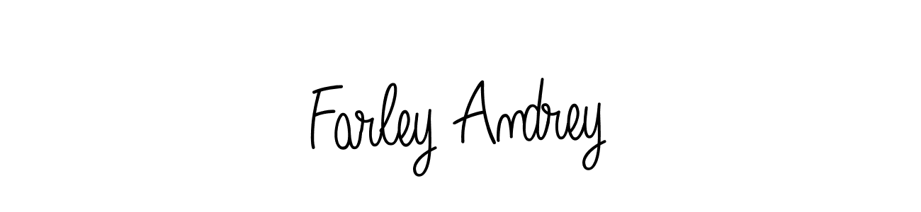 Farley Andrey stylish signature style. Best Handwritten Sign (Angelique-Rose-font-FFP) for my name. Handwritten Signature Collection Ideas for my name Farley Andrey. Farley Andrey signature style 5 images and pictures png