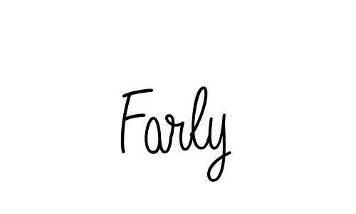 Make a beautiful signature design for name Farly. With this signature (Angelique-Rose-font-FFP) style, you can create a handwritten signature for free. Farly signature style 5 images and pictures png