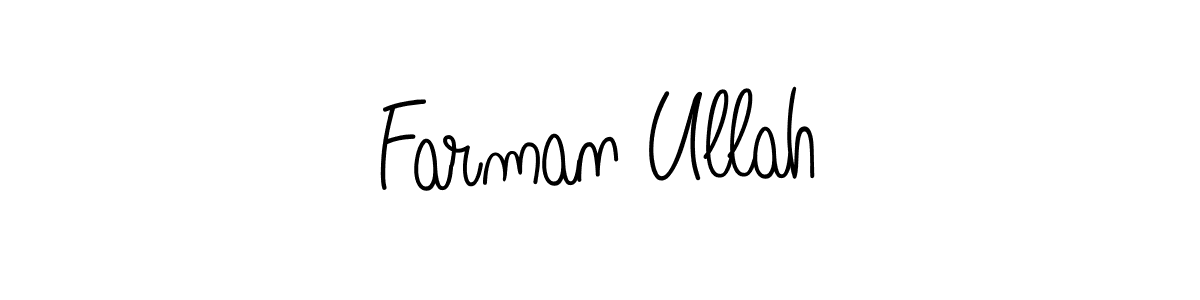 Create a beautiful signature design for name Farman Ullah. With this signature (Angelique-Rose-font-FFP) fonts, you can make a handwritten signature for free. Farman Ullah signature style 5 images and pictures png