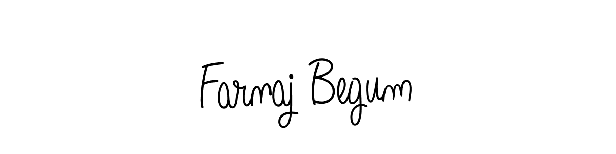 Make a beautiful signature design for name Farnaj Begum. With this signature (Angelique-Rose-font-FFP) style, you can create a handwritten signature for free. Farnaj Begum signature style 5 images and pictures png
