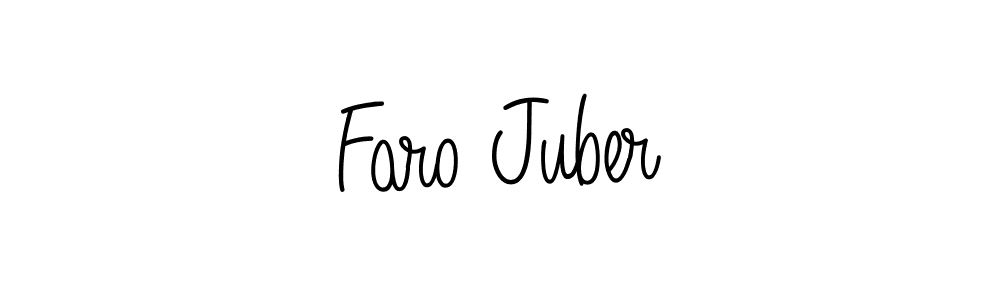 The best way (Angelique-Rose-font-FFP) to make a short signature is to pick only two or three words in your name. The name Faro Juber include a total of six letters. For converting this name. Faro Juber signature style 5 images and pictures png