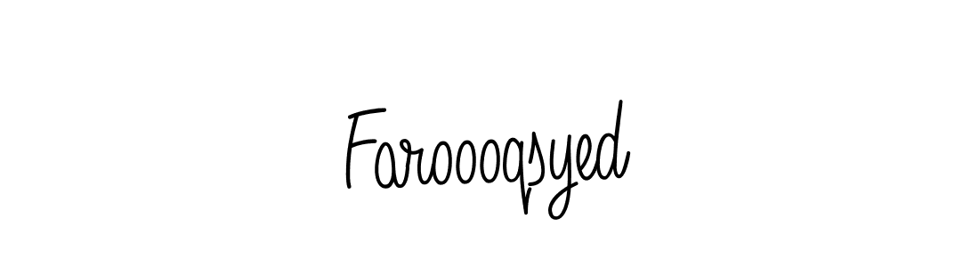 Faroooqsyed stylish signature style. Best Handwritten Sign (Angelique-Rose-font-FFP) for my name. Handwritten Signature Collection Ideas for my name Faroooqsyed. Faroooqsyed signature style 5 images and pictures png