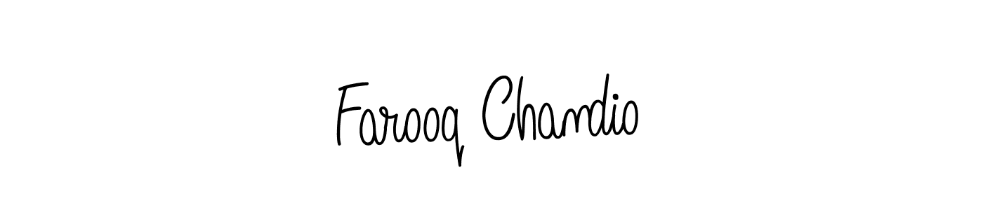 You can use this online signature creator to create a handwritten signature for the name Farooq Chandio. This is the best online autograph maker. Farooq Chandio signature style 5 images and pictures png