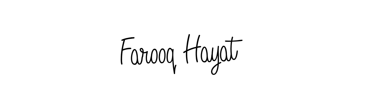 Create a beautiful signature design for name Farooq Hayat. With this signature (Angelique-Rose-font-FFP) fonts, you can make a handwritten signature for free. Farooq Hayat signature style 5 images and pictures png