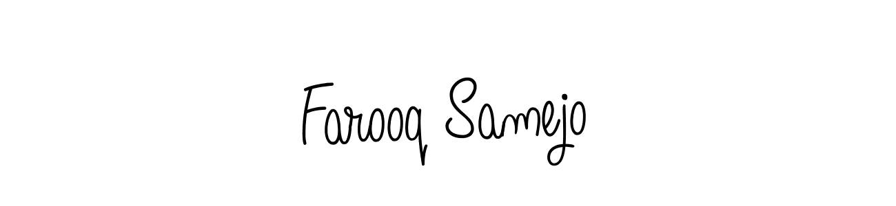 This is the best signature style for the Farooq Samejo name. Also you like these signature font (Angelique-Rose-font-FFP). Mix name signature. Farooq Samejo signature style 5 images and pictures png