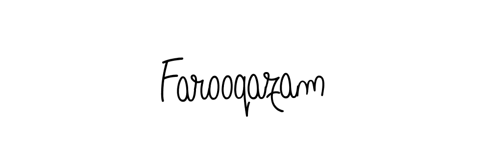 Make a beautiful signature design for name Farooqazam. With this signature (Angelique-Rose-font-FFP) style, you can create a handwritten signature for free. Farooqazam signature style 5 images and pictures png