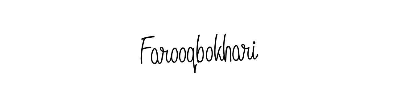 Angelique-Rose-font-FFP is a professional signature style that is perfect for those who want to add a touch of class to their signature. It is also a great choice for those who want to make their signature more unique. Get Farooqbokhari name to fancy signature for free. Farooqbokhari signature style 5 images and pictures png