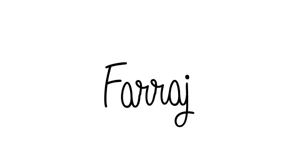 Farraj stylish signature style. Best Handwritten Sign (Angelique-Rose-font-FFP) for my name. Handwritten Signature Collection Ideas for my name Farraj. Farraj signature style 5 images and pictures png