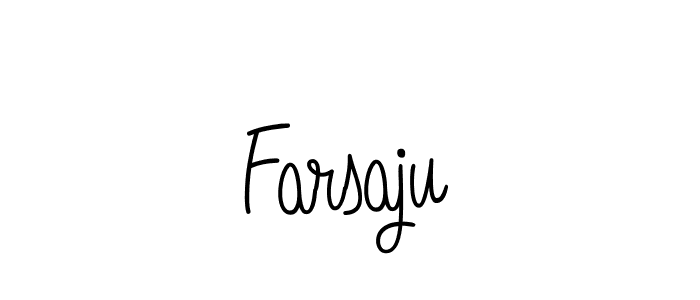 How to Draw Farsaju signature style? Angelique-Rose-font-FFP is a latest design signature styles for name Farsaju. Farsaju signature style 5 images and pictures png