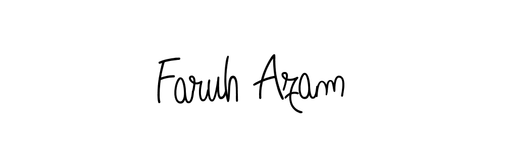Make a short Faruh Azam signature style. Manage your documents anywhere anytime using Angelique-Rose-font-FFP. Create and add eSignatures, submit forms, share and send files easily. Faruh Azam signature style 5 images and pictures png