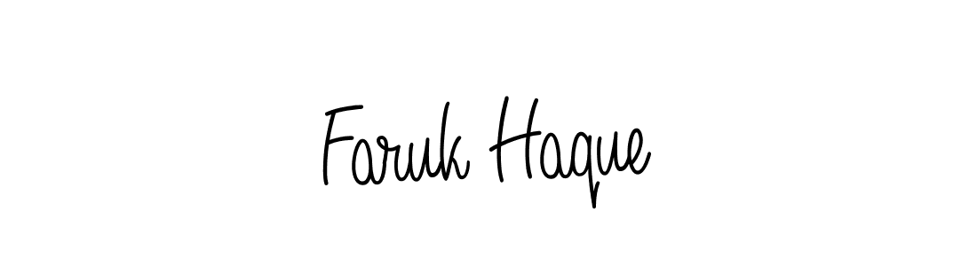 Create a beautiful signature design for name Faruk Haque. With this signature (Angelique-Rose-font-FFP) fonts, you can make a handwritten signature for free. Faruk Haque signature style 5 images and pictures png