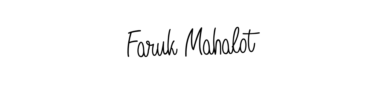 Also we have Faruk Mahalot name is the best signature style. Create professional handwritten signature collection using Angelique-Rose-font-FFP autograph style. Faruk Mahalot signature style 5 images and pictures png