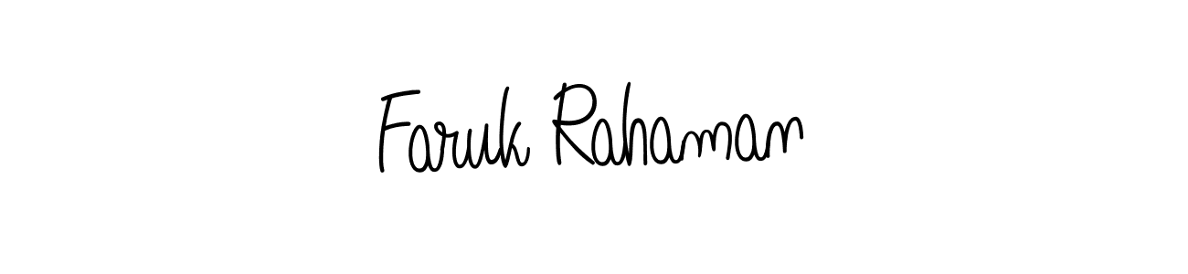 Make a short Faruk Rahaman signature style. Manage your documents anywhere anytime using Angelique-Rose-font-FFP. Create and add eSignatures, submit forms, share and send files easily. Faruk Rahaman signature style 5 images and pictures png