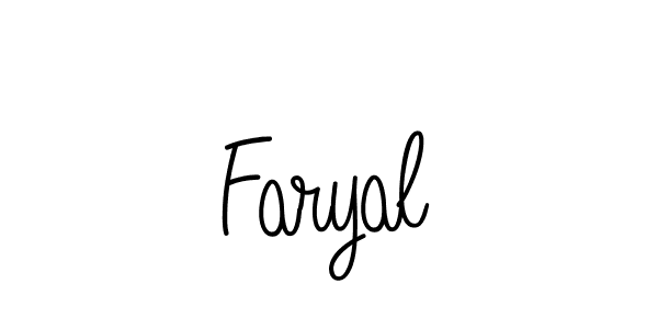 The best way (Angelique-Rose-font-FFP) to make a short signature is to pick only two or three words in your name. The name Faryal include a total of six letters. For converting this name. Faryal signature style 5 images and pictures png